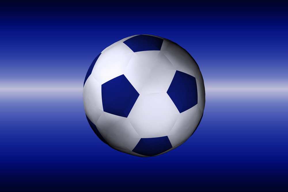Il modello 3d del pallone di calcio. ..niente male per quell'anno!
