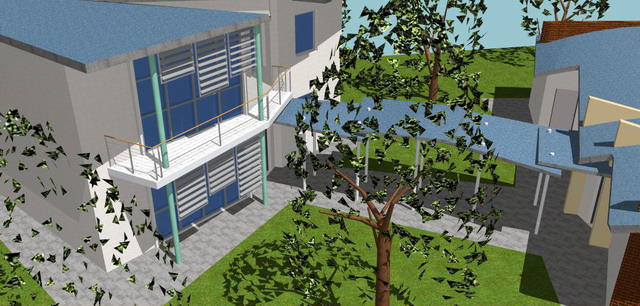 Flora Expò:<br>
edificio per la vendita e l'esposizione dei fiori con annessa residenza