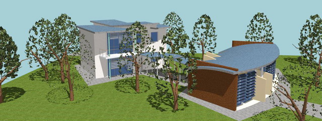 Flora Expò:<br>
edificio per la vendita e l'esposizione dei fiori con annessa residenza