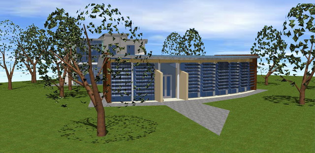 Flora Expò:<br>
edificio per la vendita e l'esposizione dei fiori con annessa residenza