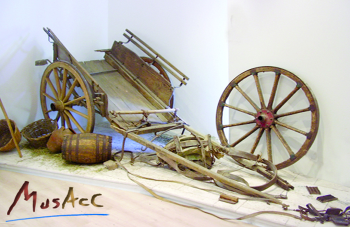 Un particolare delle sale del museo della "Civiltà contadina MusAcc"