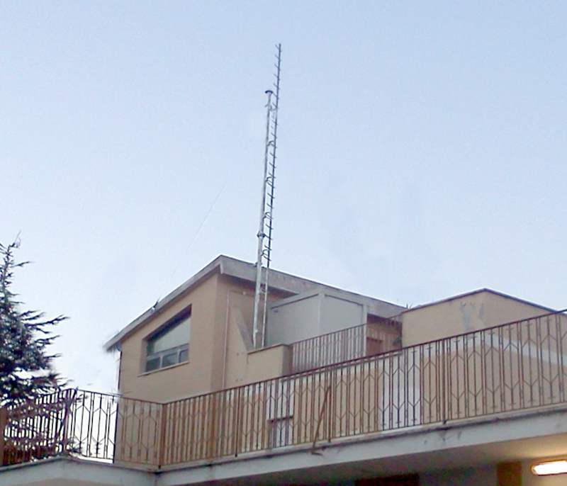 Vista dell'antenna