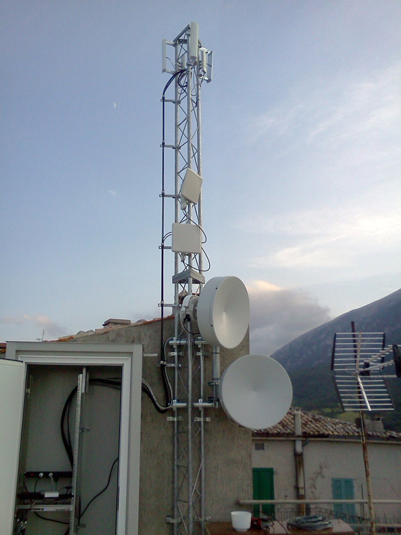 Vista dell'antenna